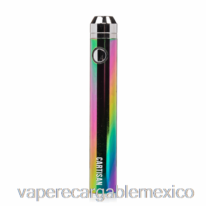 Vape Recargable Botón Carisano Vv 1300 510 Batería Arco Iris